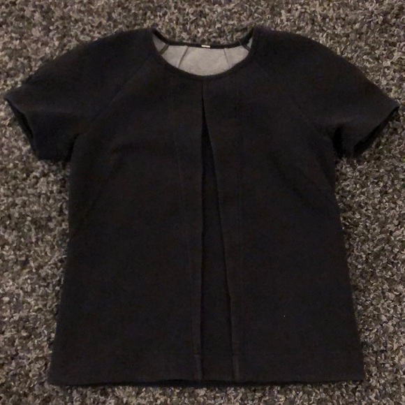 LULULEMON black shirt sleeve pullover sweatshirt - Picture 2 of 8
